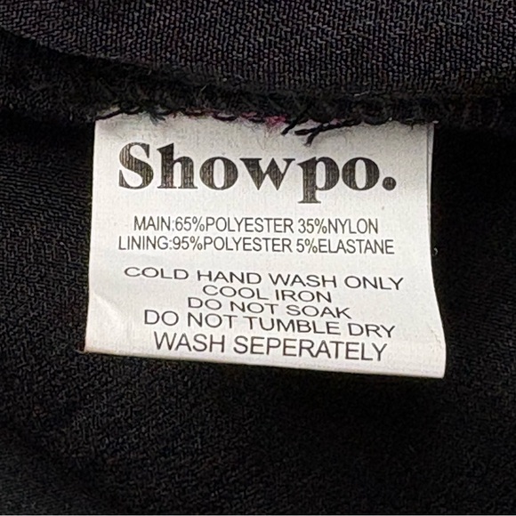 NWT SHOWPO Jessell Flocked Velvet Midi Dress US Size 14 Strapless Black Floral - Picture 11 of 13